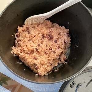 ストウブDe〜簡単お赤飯